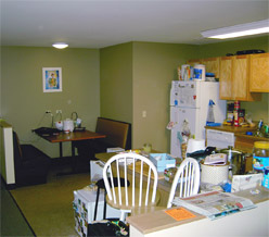 Dining area of kitchen.