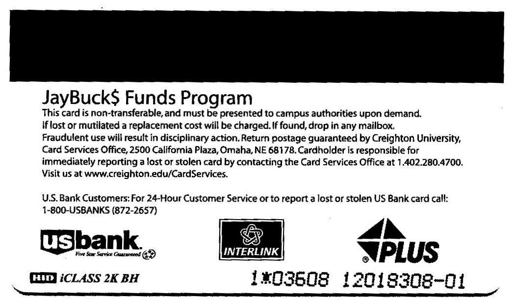 iCLASS card back