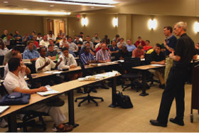 Students participating in an IPF class.